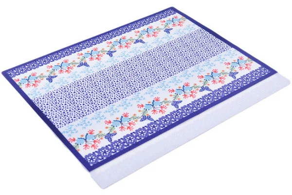 Placemat for personalized touch-16" Set of 2 Placemats - Blue Butterflies