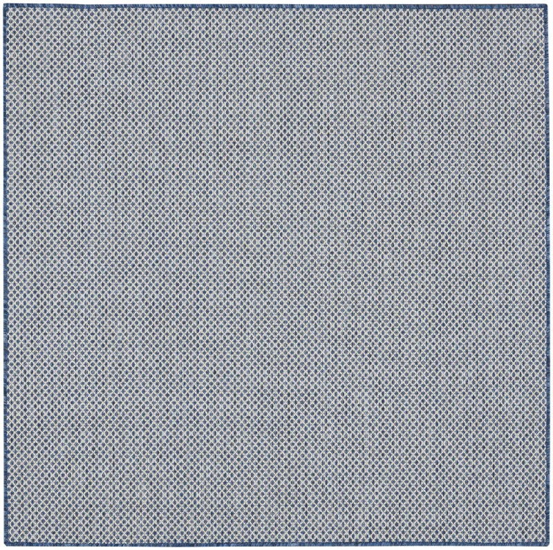 affordable carpet cleaning near me -4' Square Geometric Power Loom Area Rug - Bone