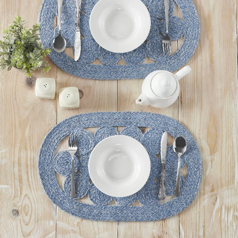 Placemat for holiday dinner-Blended Blue Indoor/Outdoor Placemat