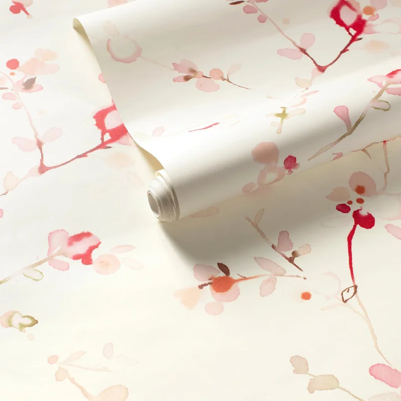 carpet with moisture barriers for wet areas -Blossom Red Wallpaper