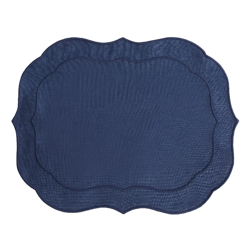 Reversible placemats for easy dining setup-Blue Frame Placemat