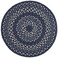 Reversible placemat-Bluestone Braided Round Placemat Set