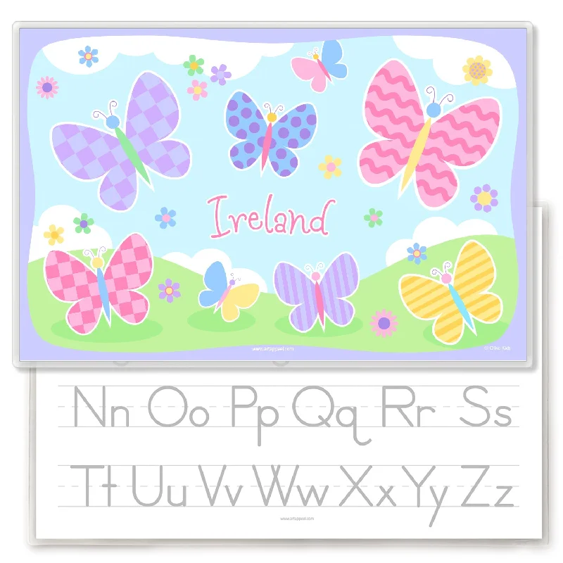 Eco-friendly placemat-Butterfly Garden Personalized Kids Placemat