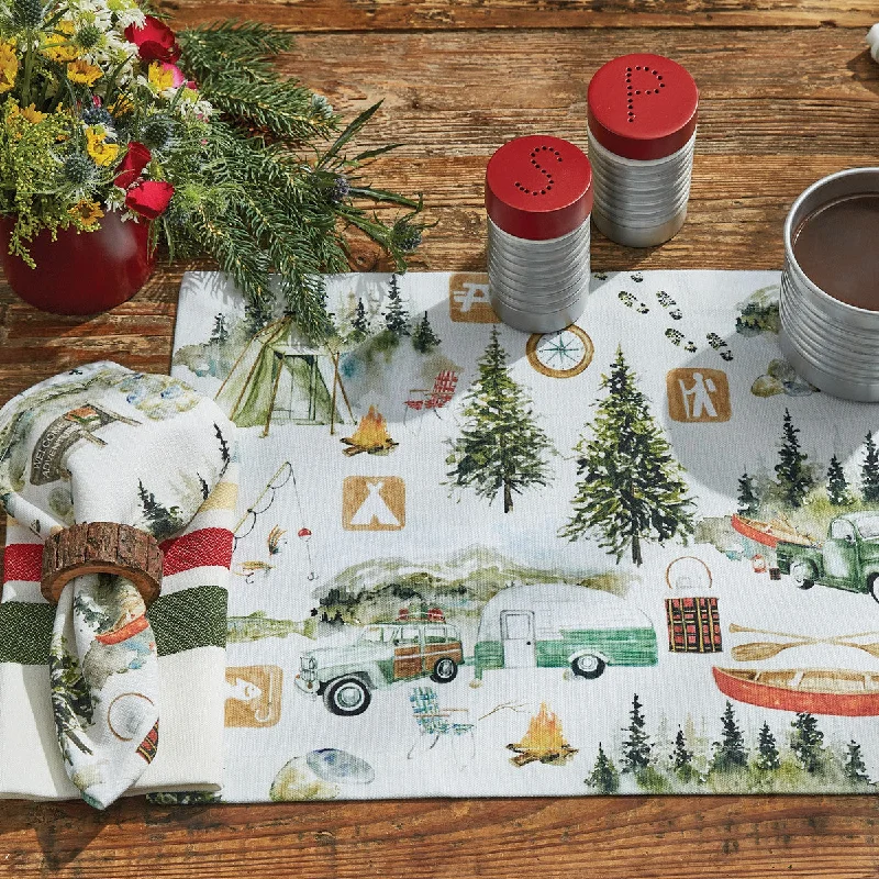 Fun, themed placemats for kids-Camping Placemats