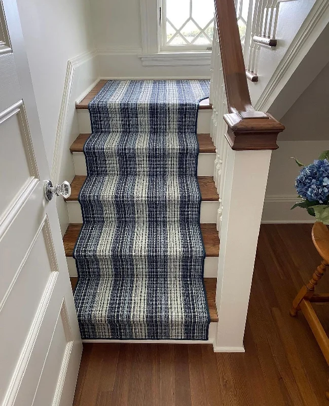 water-resistant carpet for entryways -Carolina Stripe Stair Runner / Broadloom