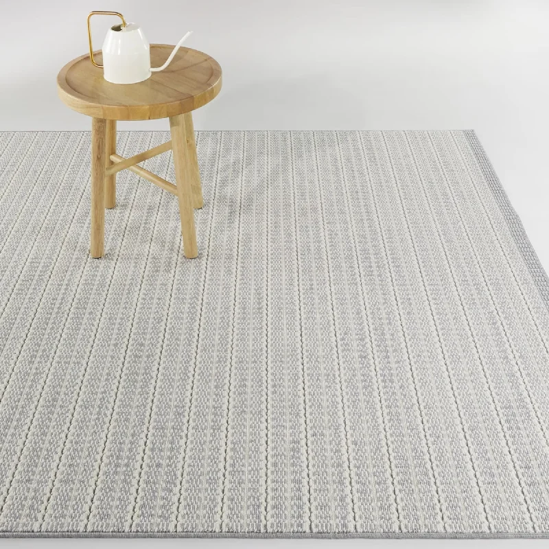 carpet for areas with heavy furniture movement -Connell Transitional Stripe Indoor/Outdoor Area Rug