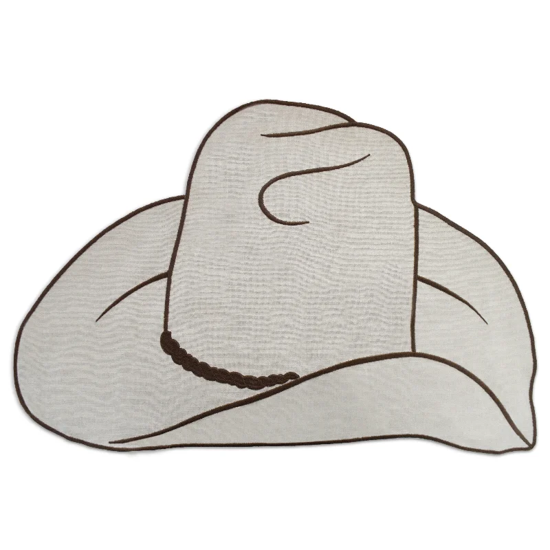 Elegant patterned placemat-Cowboy Hat Placemat