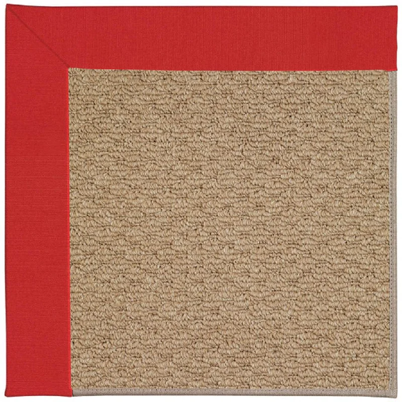 stylish carpet for minimalist bedroom designs -Creative Concepts-Raffia Canvas Jockey Red