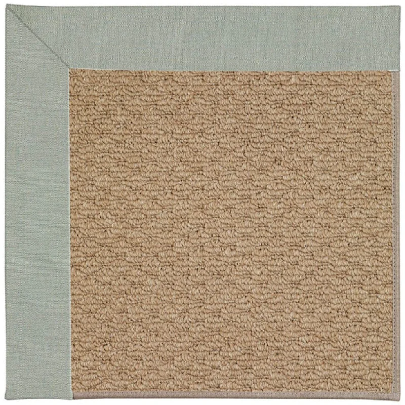 custom-sized carpet for unique spaces -Creative Concepts-Raffia Canvas Spa Blue