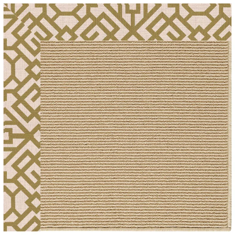 outdoor carpet for patios -Creative Concepts-Sisal Lattice Pesto