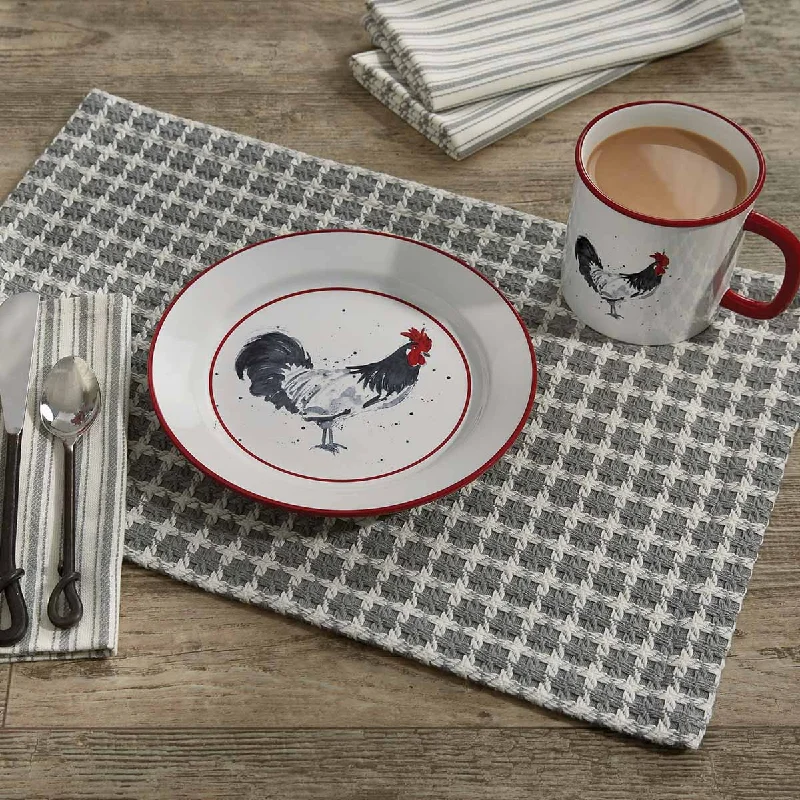 Kids placemat for dining table-Crossings Placemat Set Gray