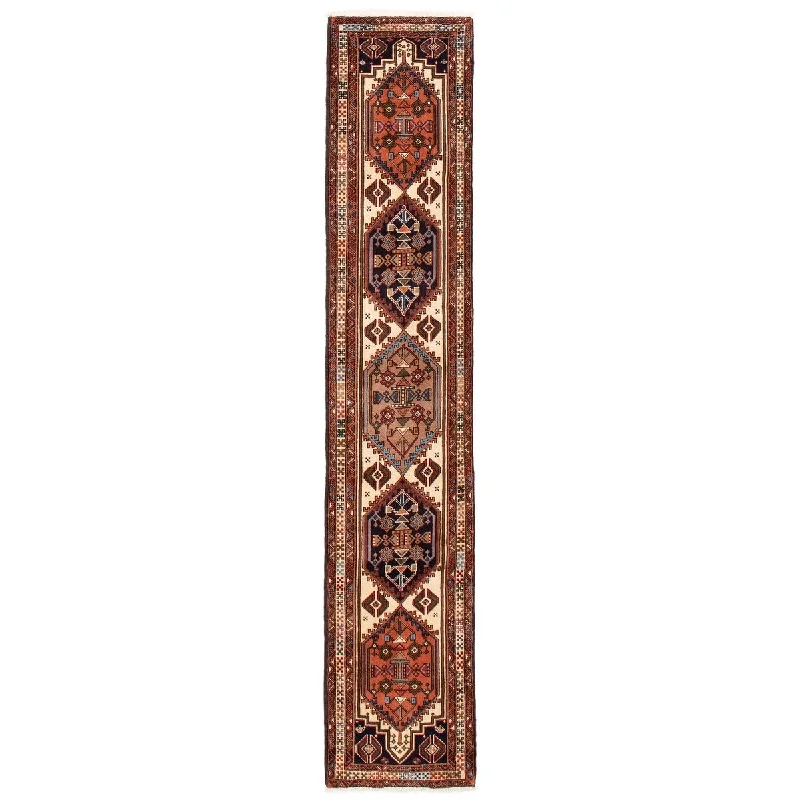 commercial-grade carpet for office spaces -ECARPETGALLERY Hand-knotted Konya Anatolian Cream Wool Rug - 2'3 x 10'0