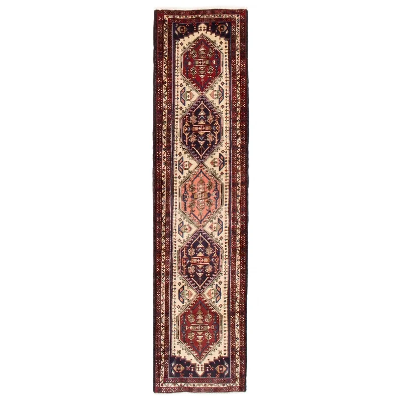 washable carpet for easy cleaning -ECARPETGALLERY Hand-knotted Konya Anatolian Cream Wool Rug - 2'7 x 9'8