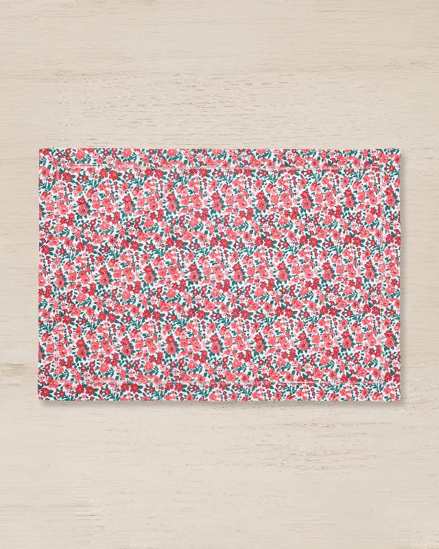 Placemat for office desk-Signature Twill Placemats in Fleurs des Bois