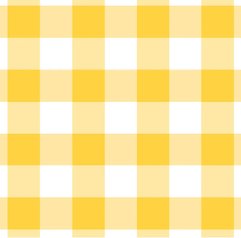 Placemat for farm-to-table dining-Gingham Yellow Charger - (SQUARE)