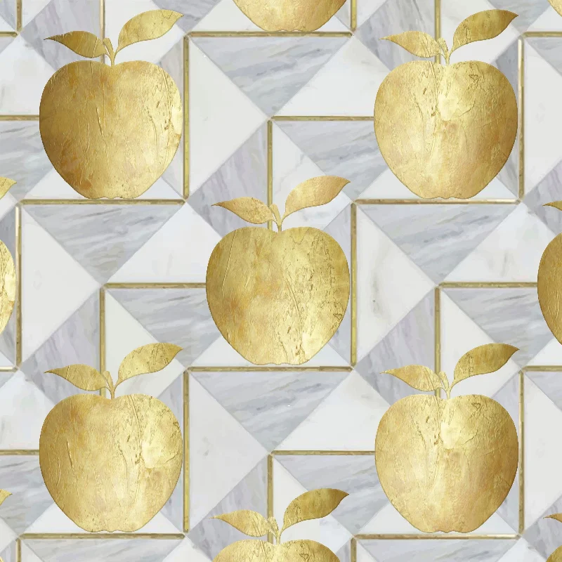 Stylish round placemat-Golden Apple Charger - (SQUARE)