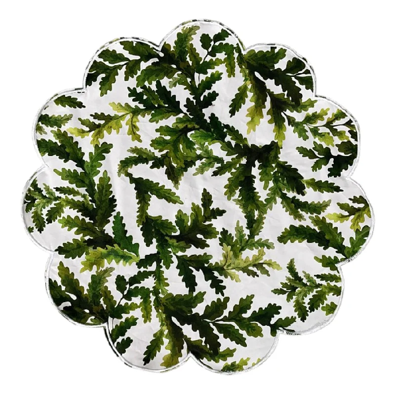 Elegant placemats for wedding dinners-Green Leaf Placemats (4)