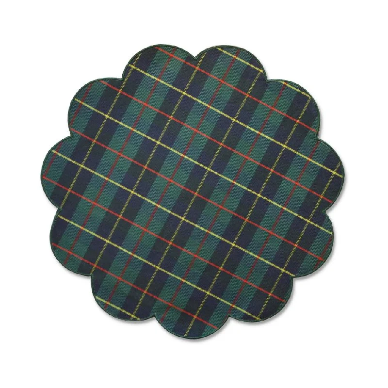 Rectangular kitchen placemat-Green Plaid Placemats (4)