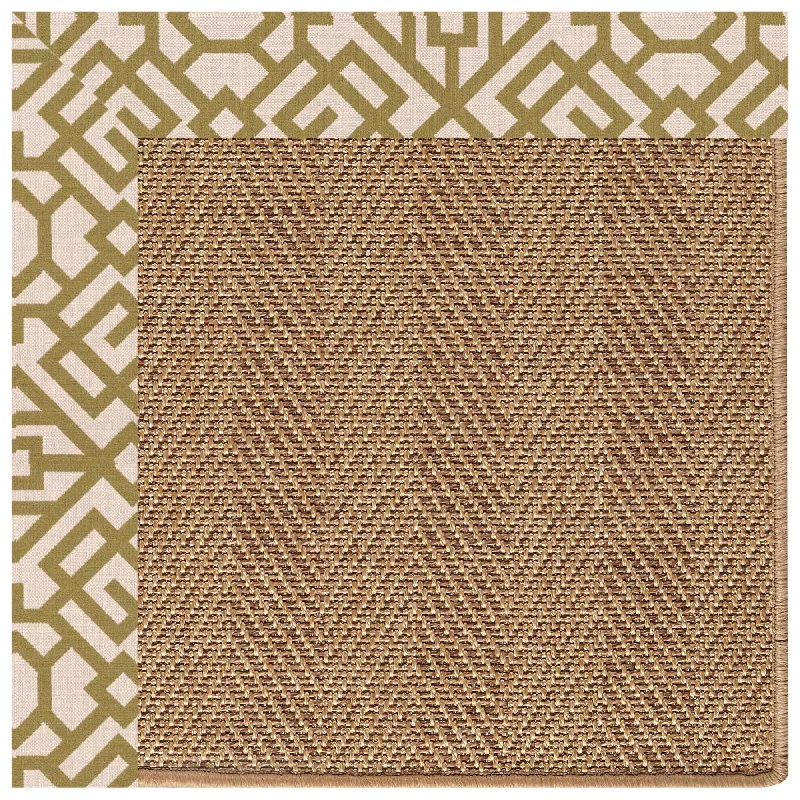 carpet for elderly homes with slip resistance -Islamorada-Herringbone Lattice Pesto