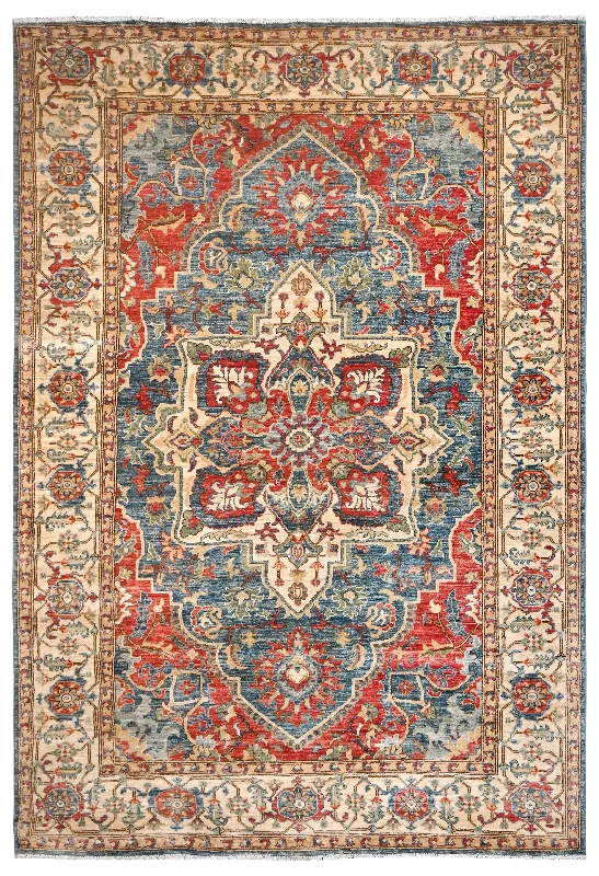 carpet tiles for flexible office spaces -KAOUD RUGS LIGHT BLUE TABRIZ-S  AREA RUG