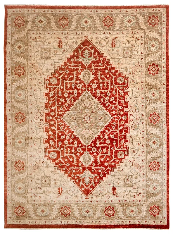 carpet runners for hallway -KAOUD RUGS RED TABRIZ-S  AREA RUG