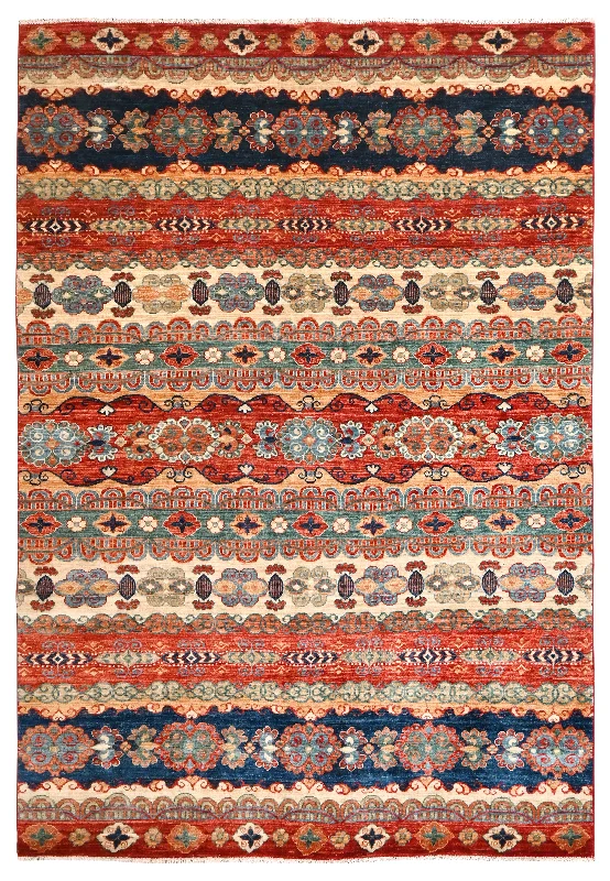 carpet with stain protection technology -KAOUD RUGS MULTI ANT GABBEH  AREA RUG