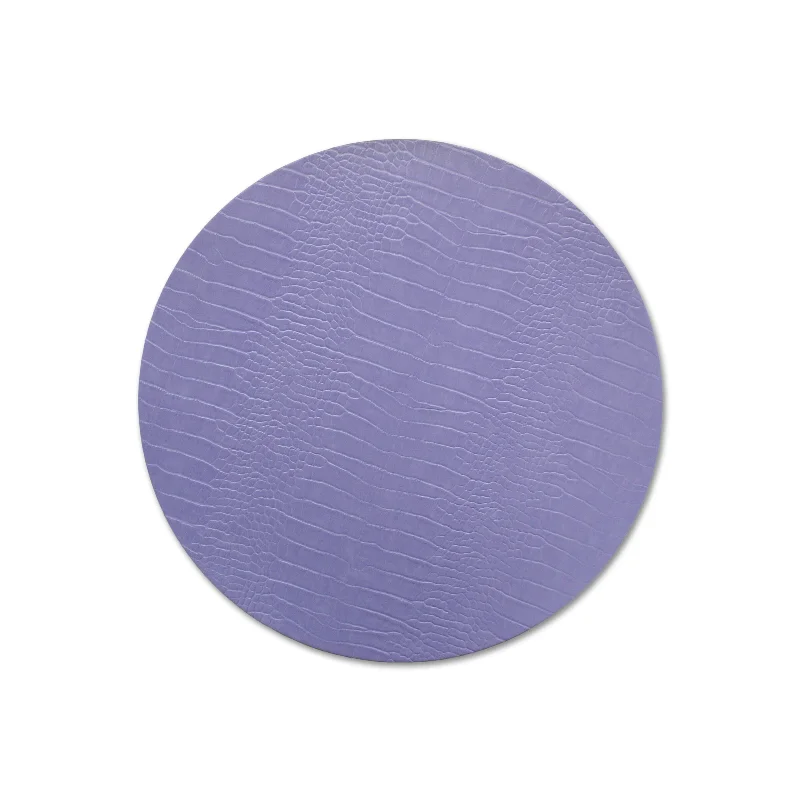 Simple and practical placemat for everyday use-Lilac Circle Embossed Placemat