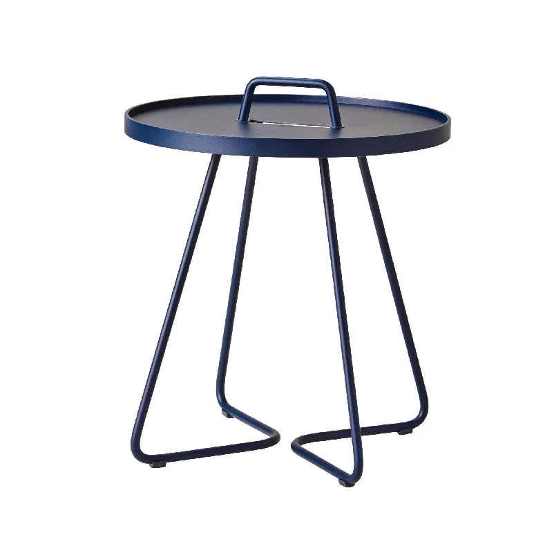 modern carpet for contemporary homes -Midnight Dark Blue On The Move Side Table