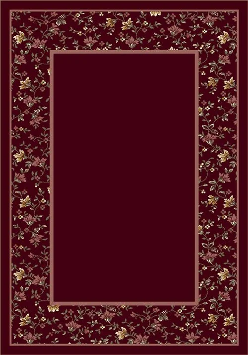 carpet with anti-slip backing for safety -Garden Glory-10006 Garnet II