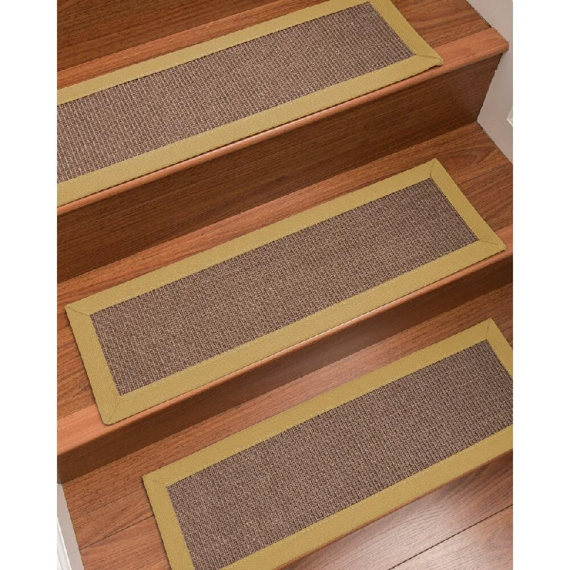 commercial-grade carpet for office spaces -NaturalAreaRugs Linden Carpet Stair Treads (Set of 13) - 13PC (9" x 29")