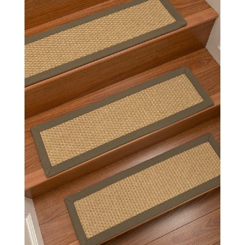 wool carpet for allergy sufferers -NaturalAreaRugs Rio Carpet Stair Treads (Set of 13) - 13PC (9" x 29")