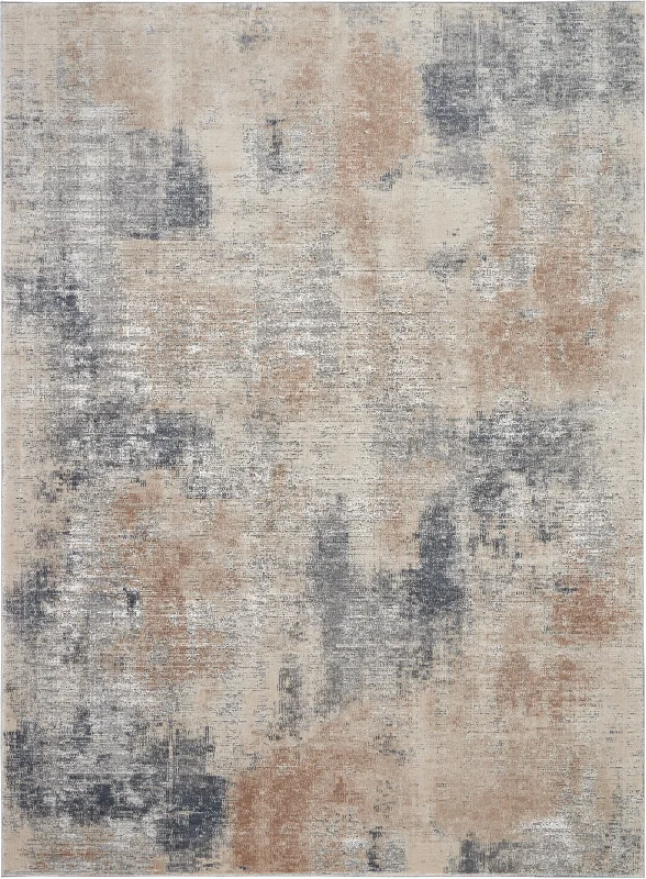 carpet for homes with eco-conscious designs -Nourison Rustic Textures RUS02 Beige/Grey Area Rug