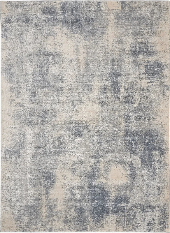 carpet cleaning products for homes -Nourison Rustic Textures RUS02 Blue/Ivory Area Rug