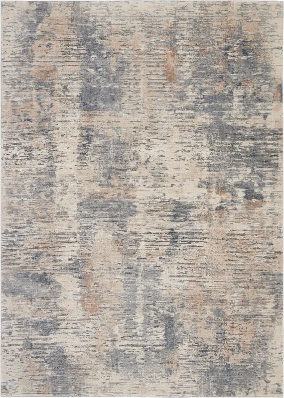 carpet with pet odor protection -Nourison Rustic Textures RUS05 Beige/Grey Area Rug