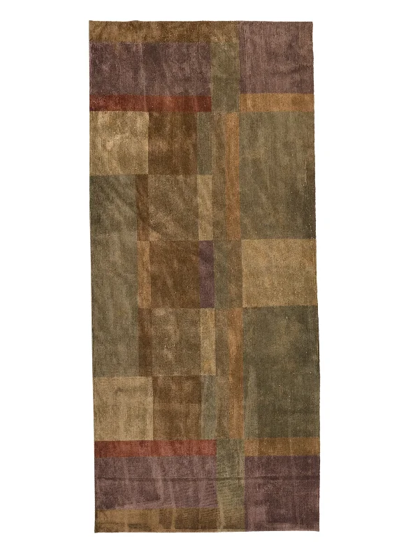 carpet for homes in humid climates -Oriental Rug Nepalese Handmade Area Modern 5'5"x12'0" (5x12) Whites/Beige Purple Geometric Design #30230