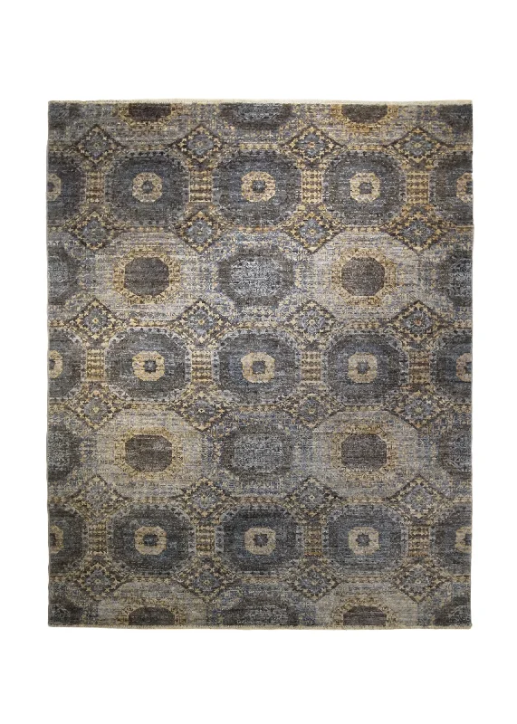 carpet cleaning products for homes -Oriental Rug Pakistani Handmade Area Transitional 5'0"x6'8" (5x7) Gray Whites/Beige Ariana Mamluk Geometric Design #A32910