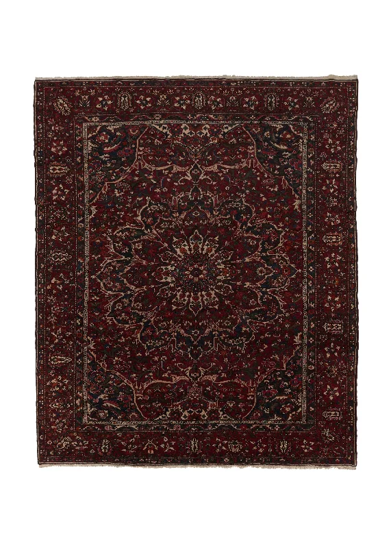 carpet for coastal homes with water resistance -Persian Rug Bakhtiari Handmade Area Tribal 11'6"x13'6" (12x14) Red Floral Design #33295