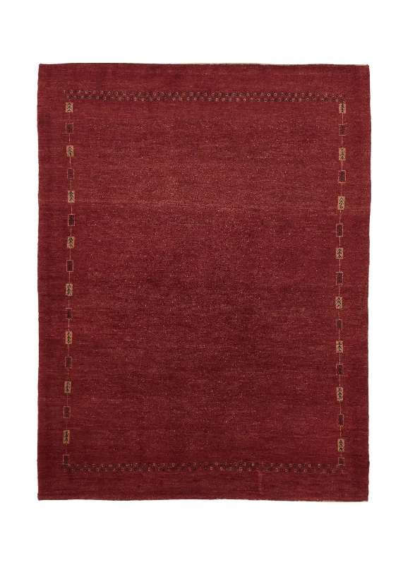 carpet for apartments with heavy foot traffic -Persian Rug Gabbeh Handmade Area Tribal 4'11"x6'8" (5x7) Red Open Design #36076