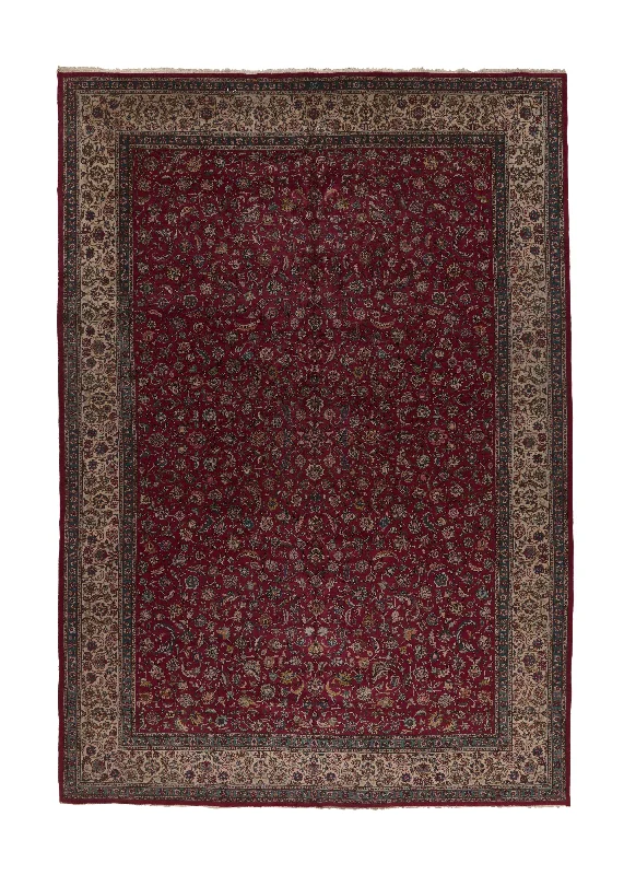 luxurious carpet for master bedrooms -Persian Rug Tabriz Handmade Area Traditional 11'4"x16'4" (11x16) Red Floral Design #35871