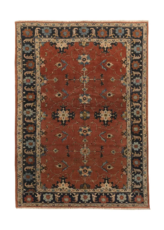 patterned carpet for contemporary offices -Persian Rug Tabriz Handmade Area Traditional 11'11"x16'1" (12x16) Red Blue Floral Design #35484