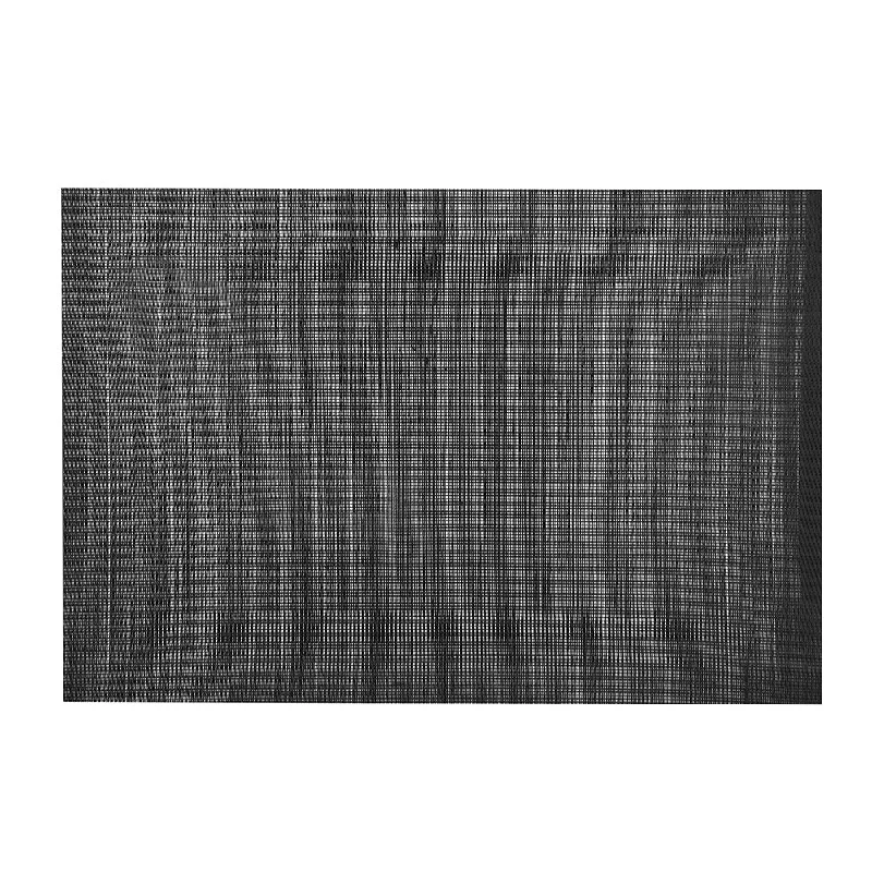 Fun placemats for themed birthday parties-PVC Placemat Rectangle with Border Black 33x48cm