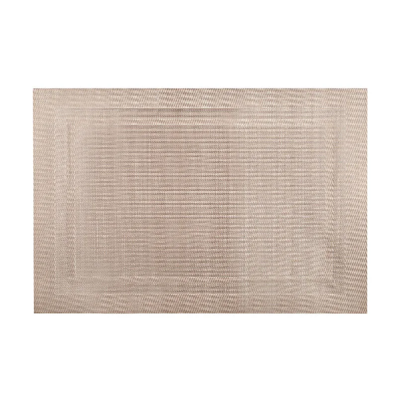 Decorative placemat-PVC Placemat Rectangle with Border Champagne 33x48cm