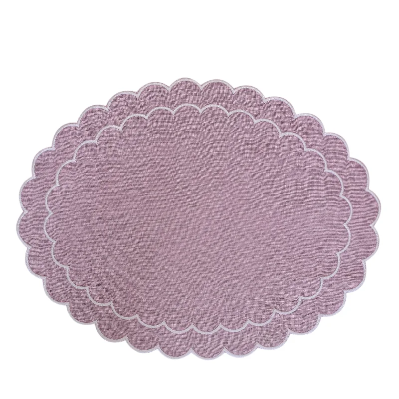 Elegant, printed placemat for weddings-Purple Egg Placemat