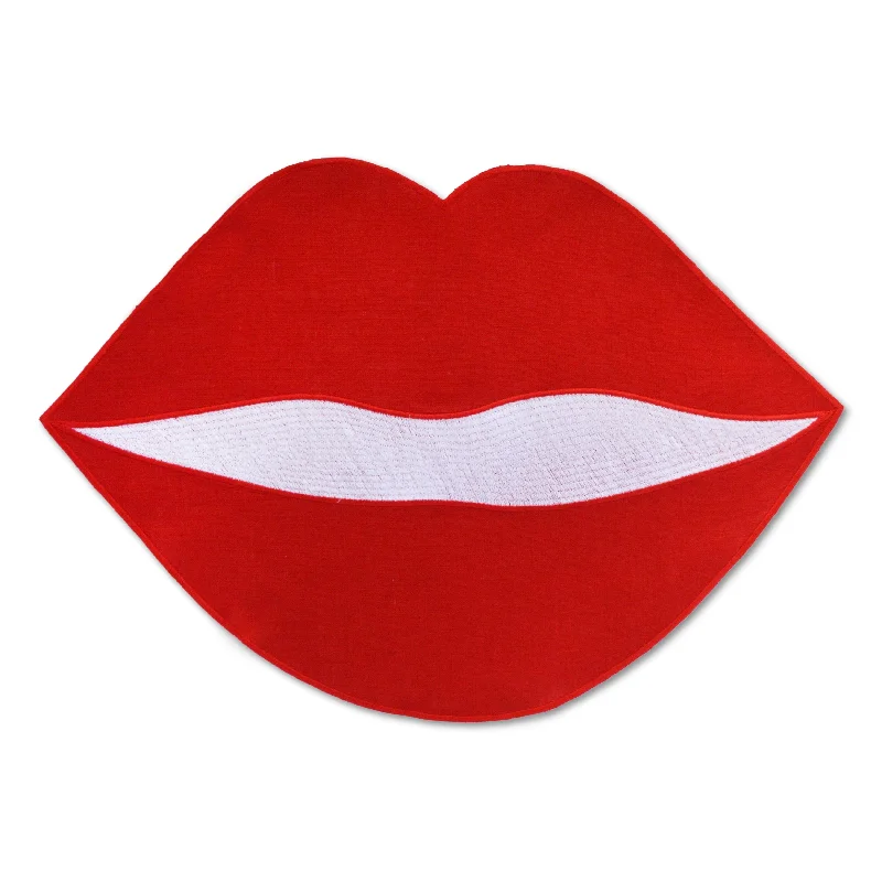 Set of printed placemats for kitchen-Red Lip Placemats (4)