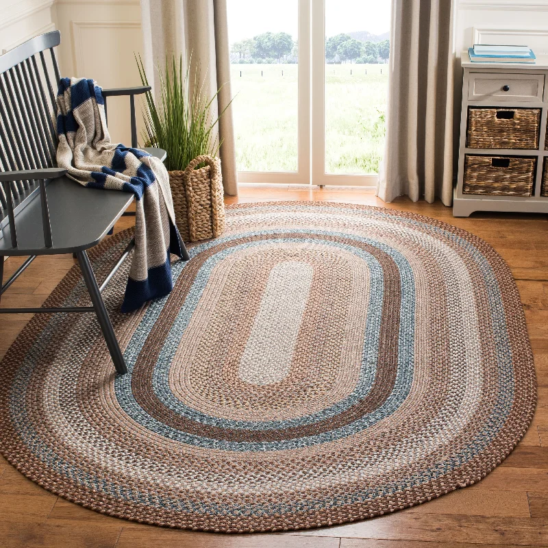 carpet for elderly homes with slip resistance -SAFAVIEH Handmade Braided Tomislava Country Rug