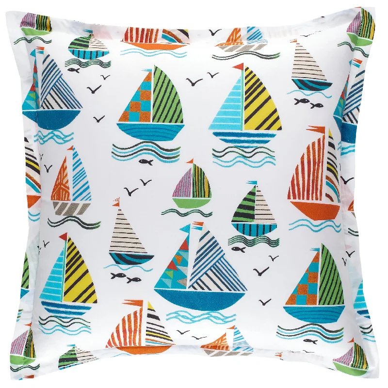 bright carpet for cheerful home interiors -Sailboats Multi Sham