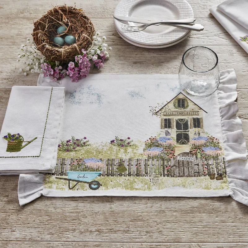 Designer placemat for home decor-Spring Garden Placemat Set