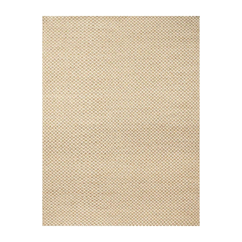 carpet with anti-slip backing for safety -Rubick Rug (Honey, Ivory)