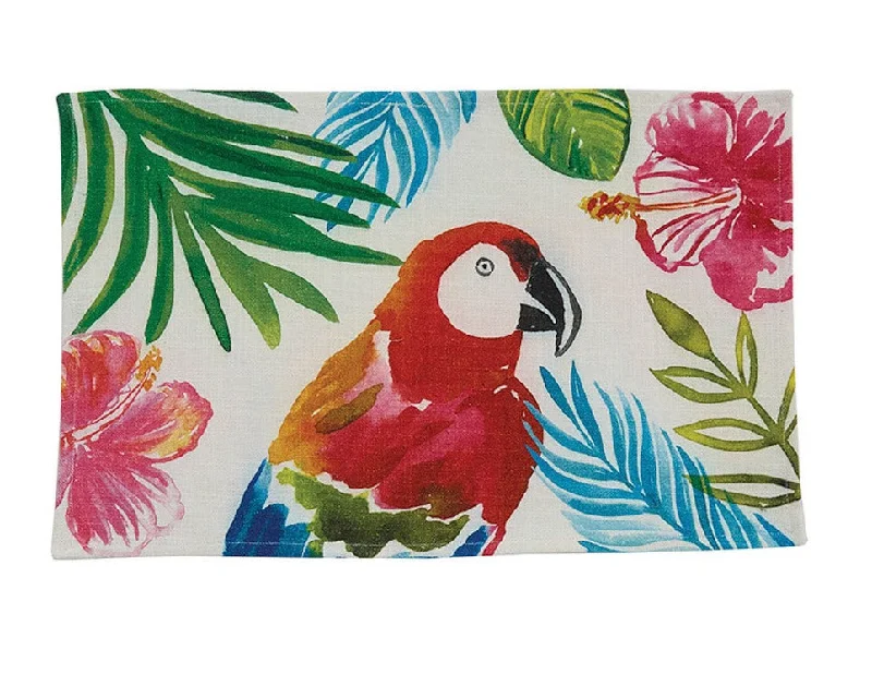 Table mat and placemat set-Tropical Paradise Parrot Placemat Set