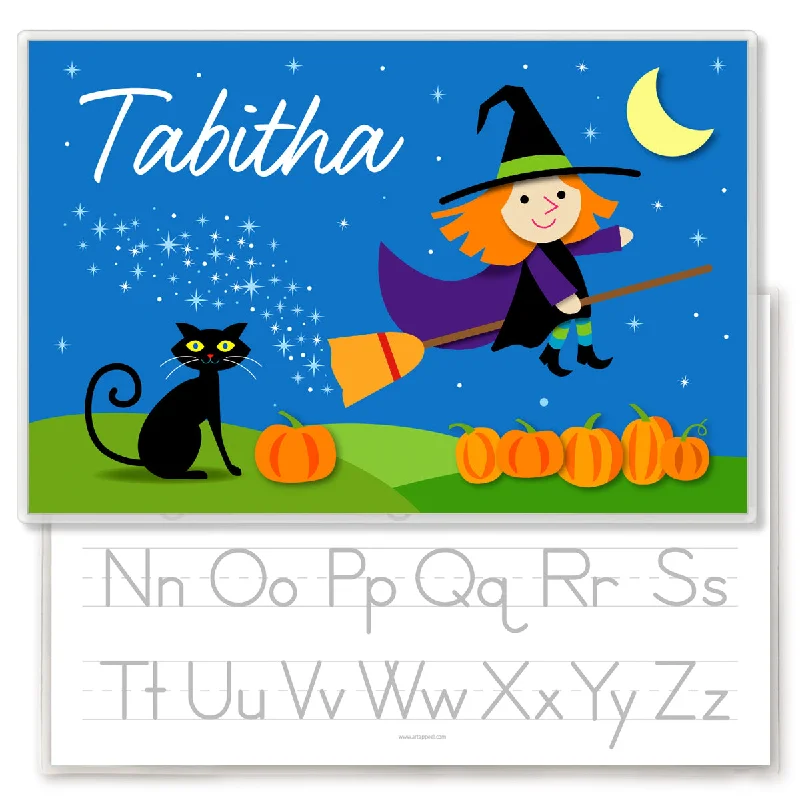 Placemat for family gatherings-Wonderful Witch Personalized Placemat